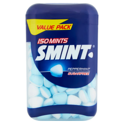 Smint sugarfree peppermint mints 105g tin (British brand)