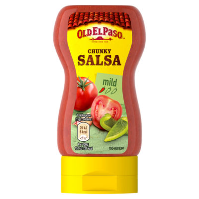 Old El Paso chunky mild salsa 238g, imported from the UK