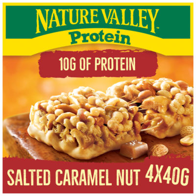 Nature Valley Protein Salted Caramel Bars 4x40g, imported from the UK