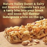 Nature Valley sweet & salty nut roasted peanuts cereal bars 4 x 30g (120g), imported from the UK