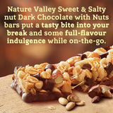Nature Valley chocolate nut cereal bars 120g, imported from the UK
