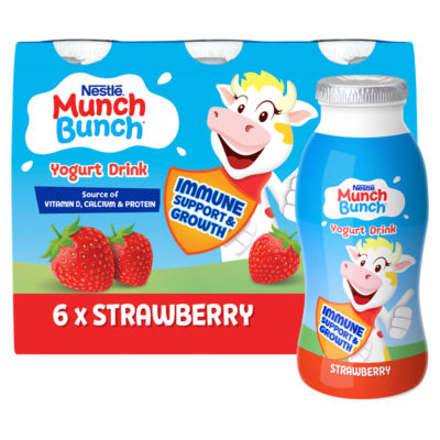 Munch Bunch Strawberry Yoghurt Drink 6 x 90g