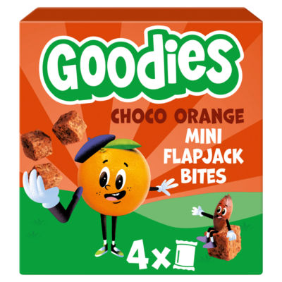 Goodies Chocolate Orange Mini Flapjack Bites Multipack 4x23g, UK version