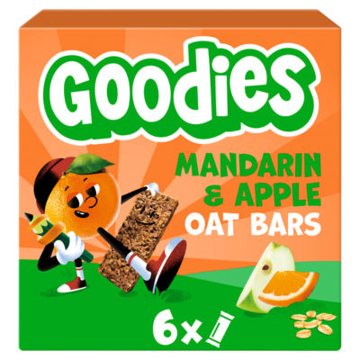 Goodies Mandarin & Apple Oaty Bars Multipack 6x23g, UK version