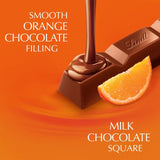 Lindt Lindor Milk Orange Chocolate Bar   38g - McGrocer