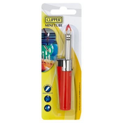 Clipper Mini Tube Utility Lighter Electronic Refillable Multipurpose