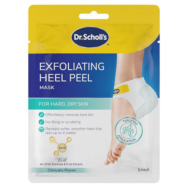 Dr. Scholl's Exfoliating Heel Peel Mask 1 treatment - British product