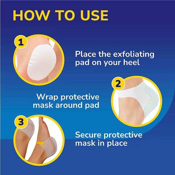 Dr. Scholl's Exfoliating Heel Peel Mask 1 treatment - British product