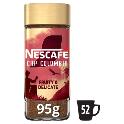 Nescafe Cap Colombia instant coffee 95g, imported from the UK