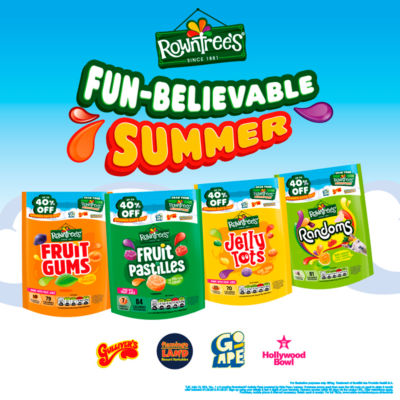 Rowntree's fruit gums 150g, imported from the UK
