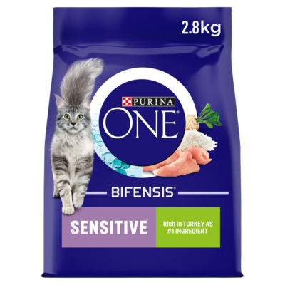 Purina sensitive turkey dry cat food 2.8kg, imported from the UK