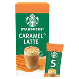 Starbucks caramel latte instant coffee sachets 5 x 23g (British brand)