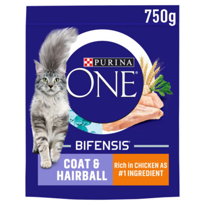 Purina Coat Hairball cat food 750g imported from the UK