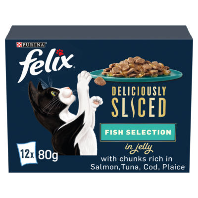 Felix Deliciously Sliced Fish Selection 12x80g - British product