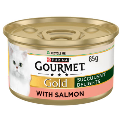 Gourmet Gold Salmon wet cat food 85g, UK version