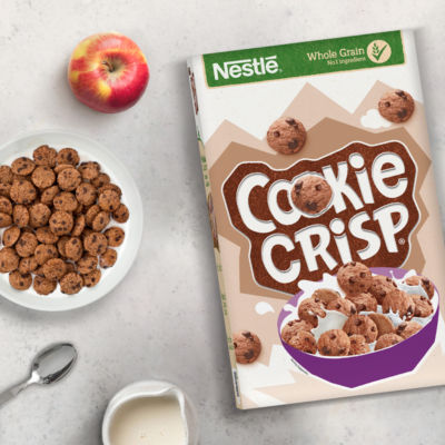 Nestlé Cookie Crisp chocolate cereal 500g, imported from the UK