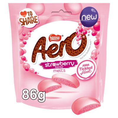 Aero Melts Strawberry Sharing Bag Milk Chocolate 86g