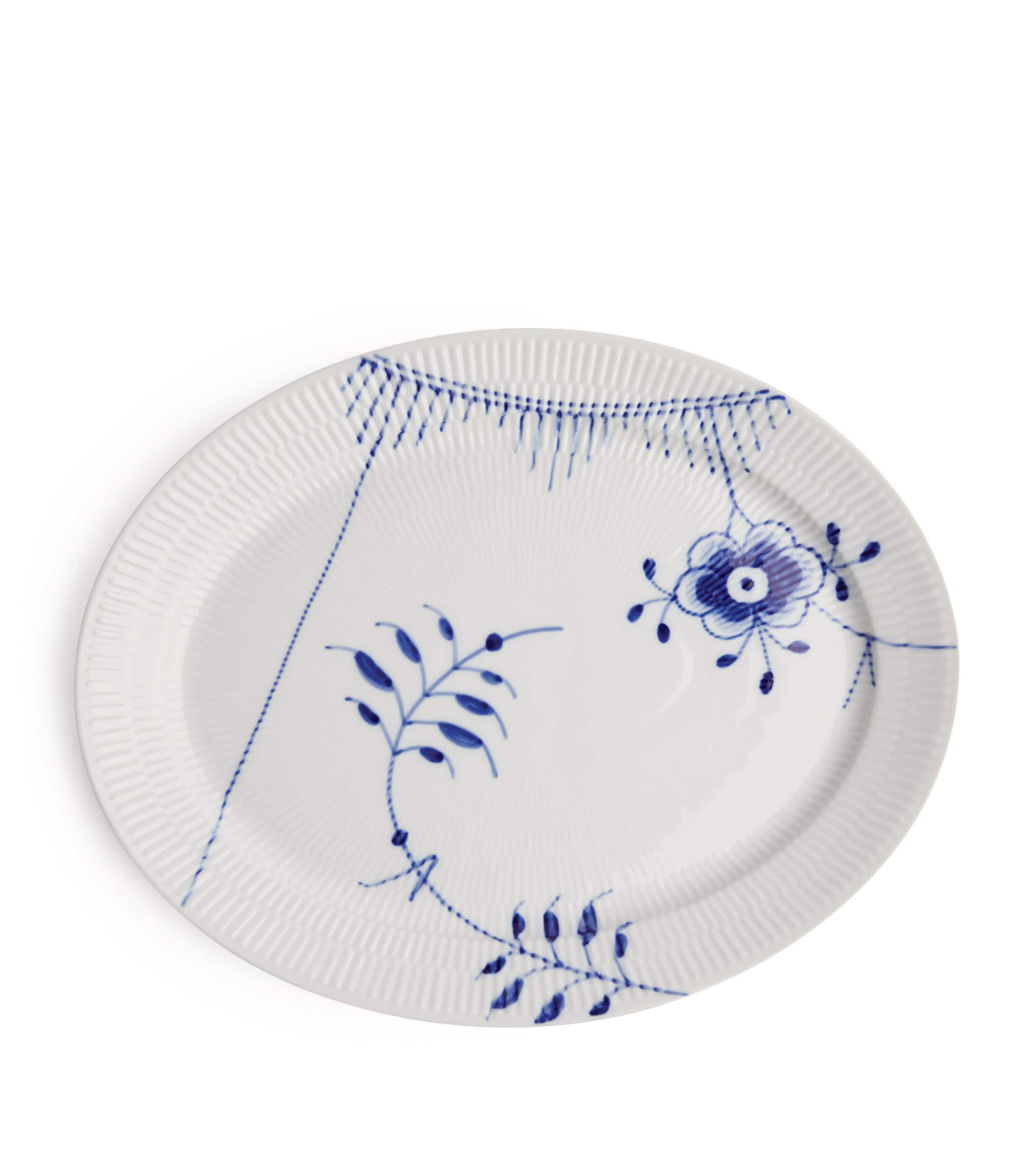 Royal Copenhagen Blue Fluted Mega oval dish 34cm, imported from the UK
