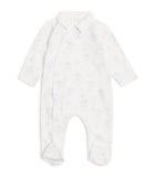 Patachou stretch-cotton printed all-in-one 1-24 months, imported from the UK