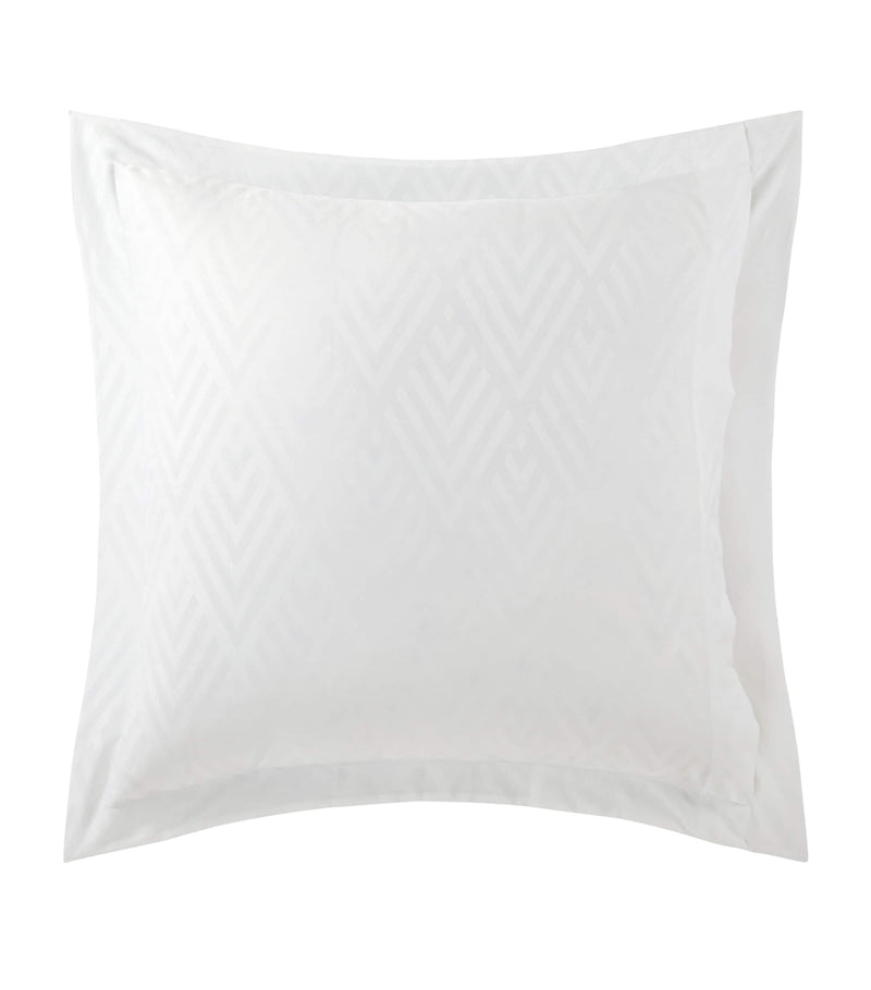 Ralph Lauren Home Penthouse White Square Oxford Sham Pillowcase (65cm x 65cm)
