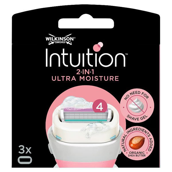Wilkinson Sword Intuition 2in1 moisture refill blades 3 pack, UK version