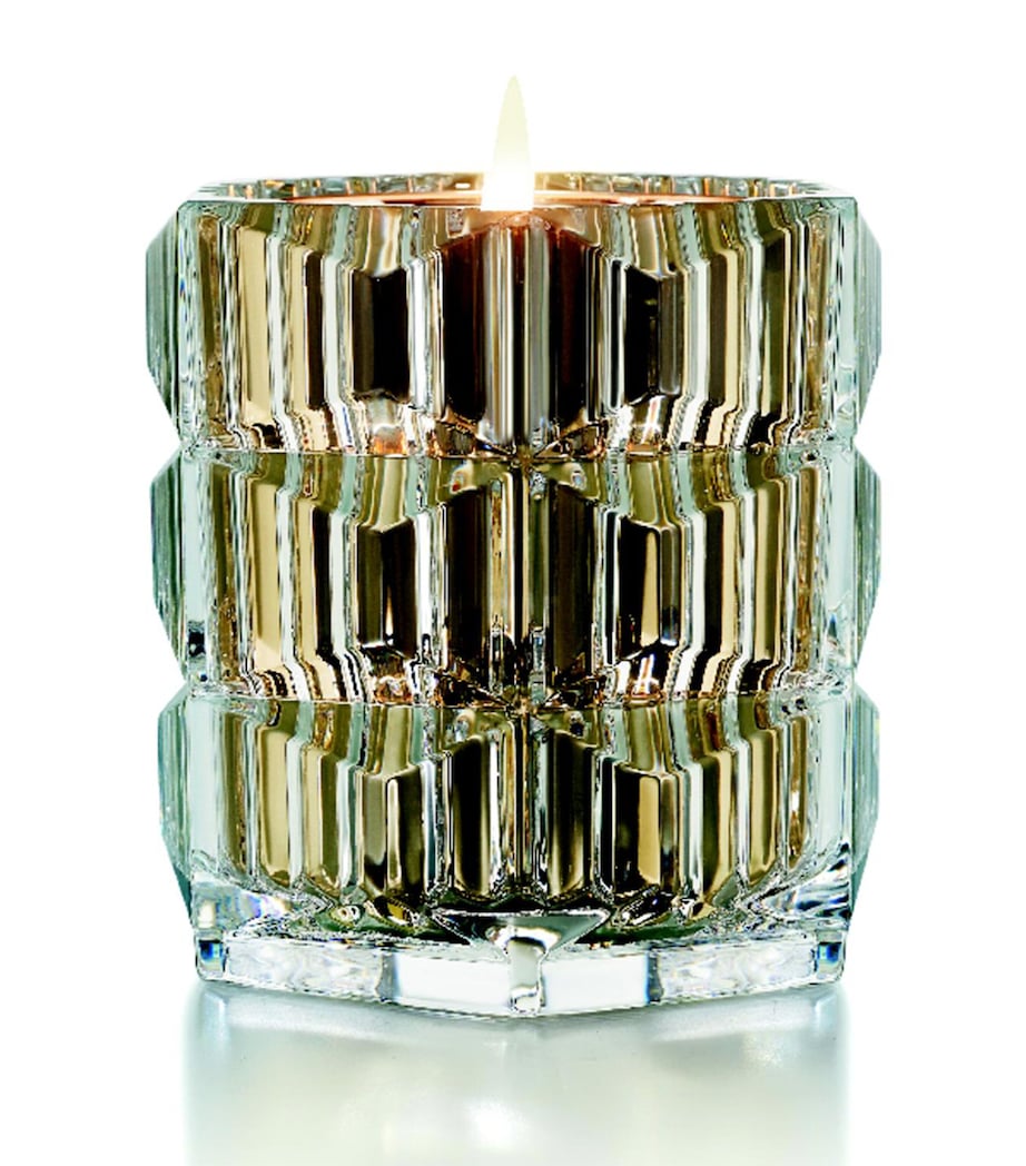 Baccarat Rouge 540 candle and votive set with geometric crystal design - British product