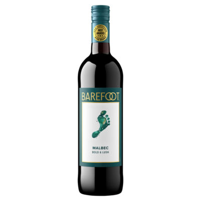 Barefoot Malbec Red Wine 750ml Glass Bottle - British product