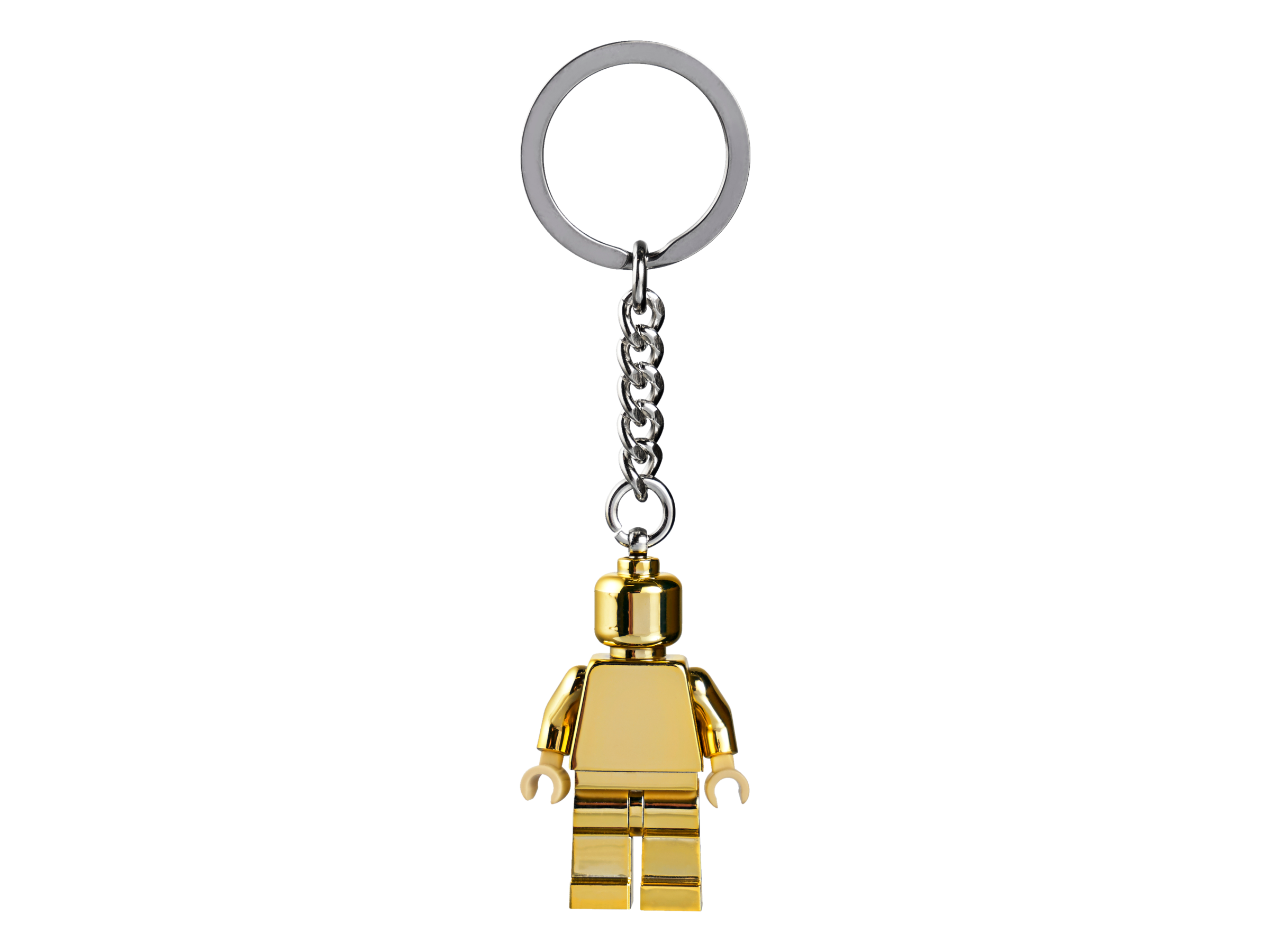 LEGO Gold Minifigure Key Chain with metal ring , UK version