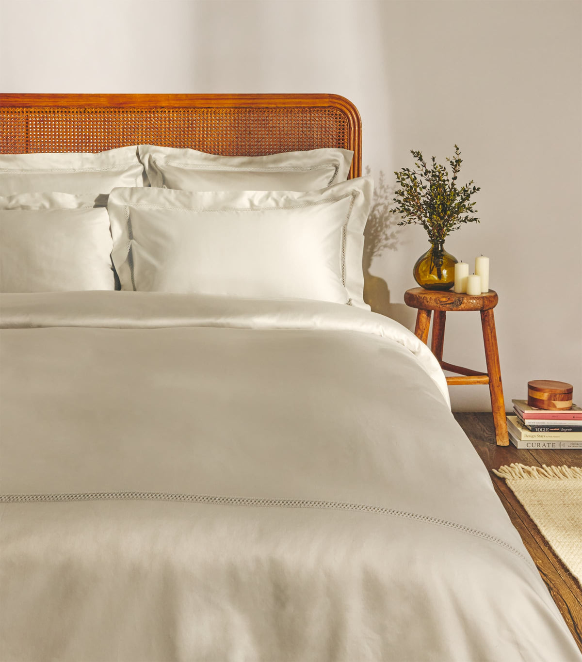 Harrods Wilton Square pillowcases in Supima cotton, 65cm x 65cm, UK version