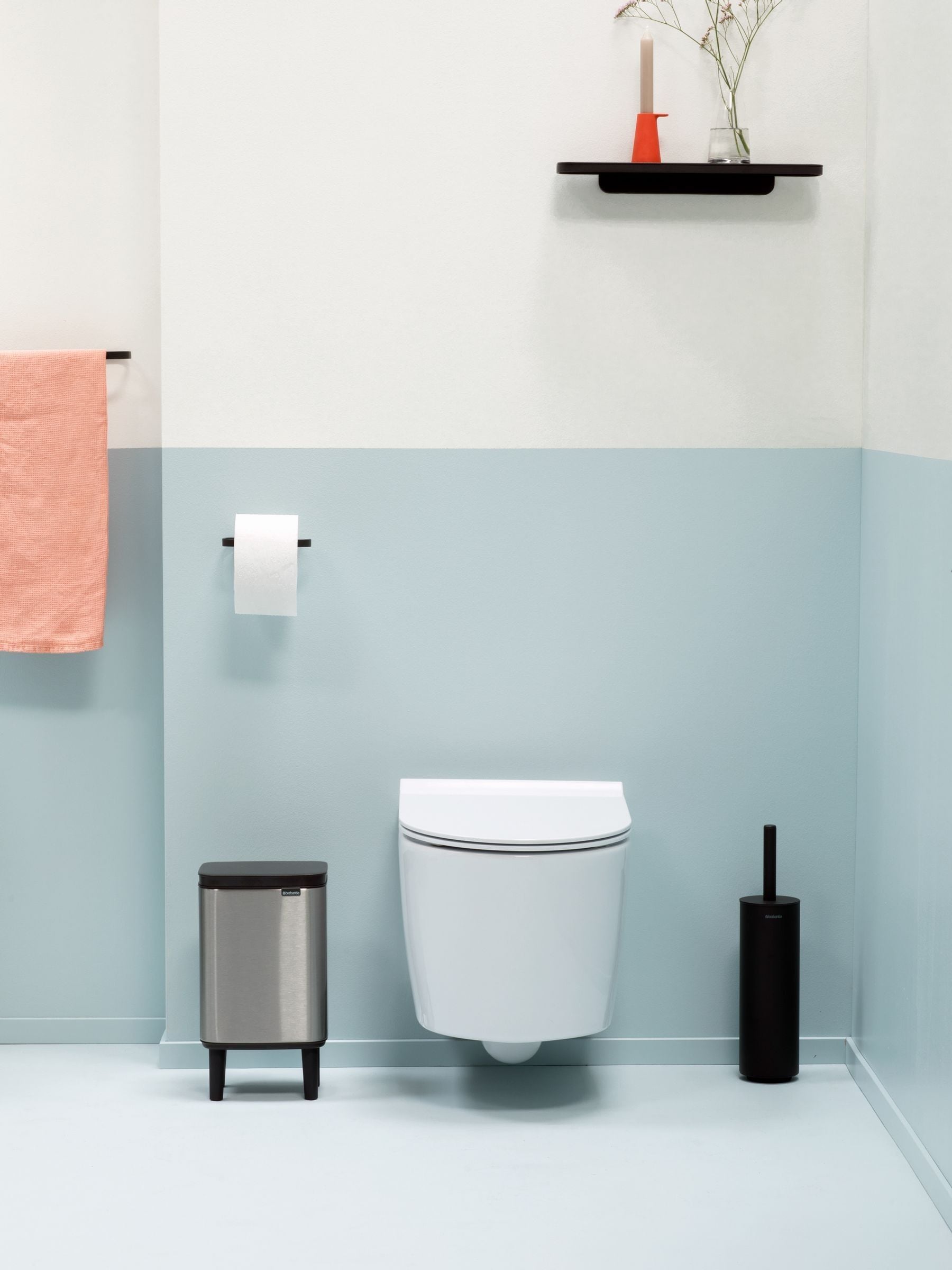Brabantia silver waste bin 4L - British product
