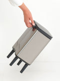 Brabantia silver waste bin 4L - British product