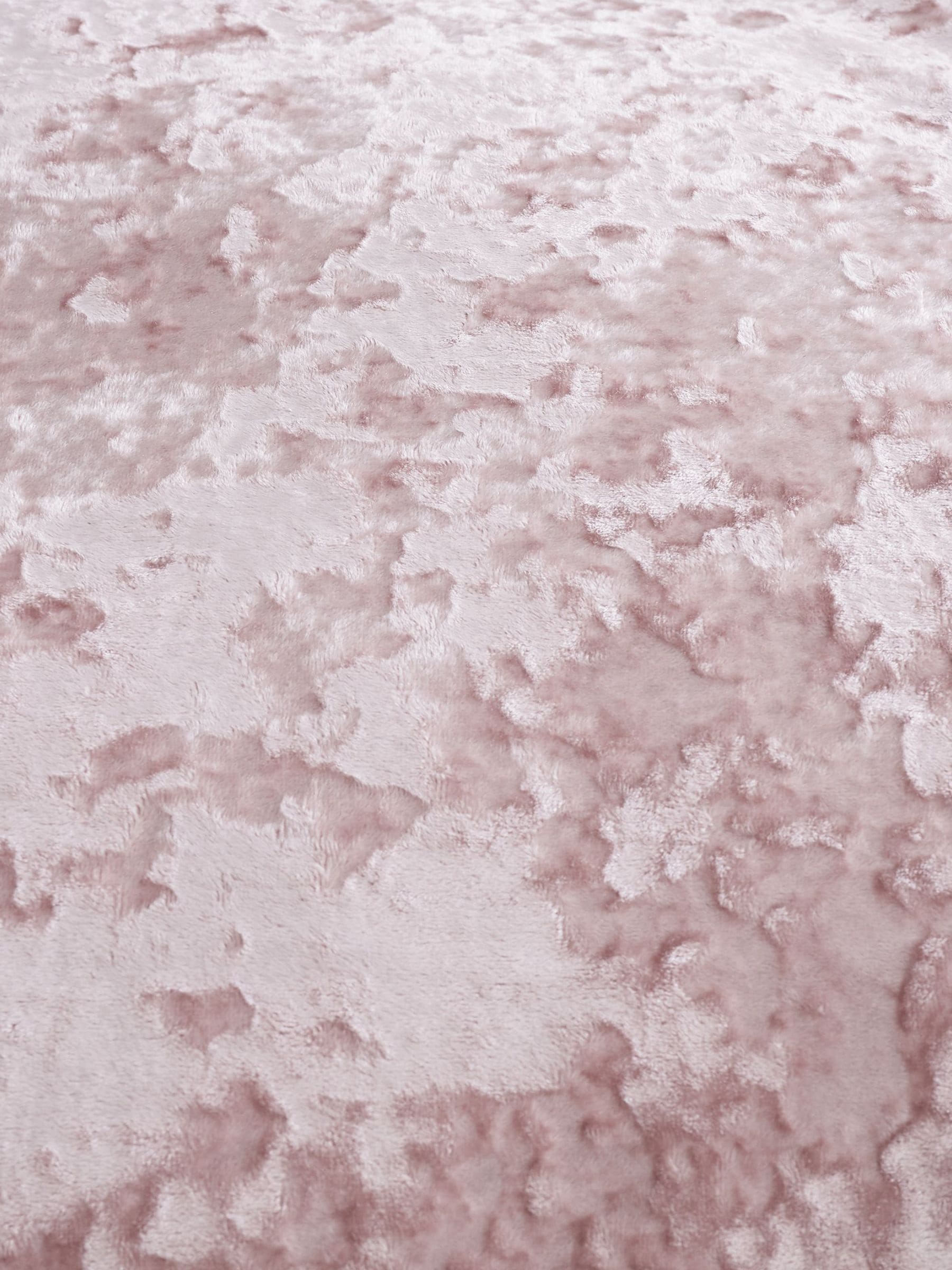 Catherine Lansfield pink crushed velvet duvet cover and pillowcase set - British product