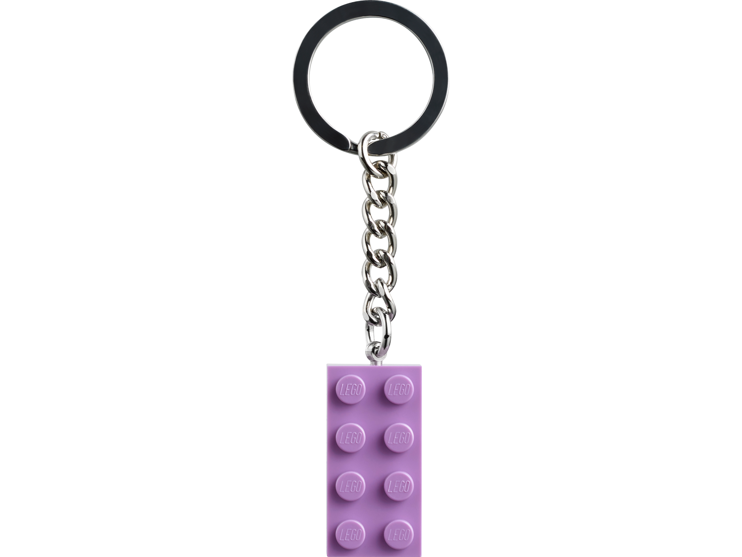 LEGO Medium Lavender 2x4 Stud Brick Keyring, UK version