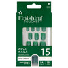 Finishing Touches forest green nails 12pc - British product