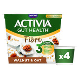 Activia Fibre Walnut & Oat Breakfast Gut Health Yoghurt 4x115g - McGrocer