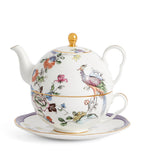 Wedgwood Fortune teapot set with teacup and saucer (British brand)