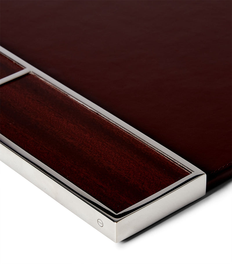 Ralph Lauren Home Wood Veneer Hilding Desk Blotter