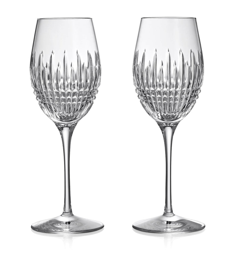 Waterford Set of 2 Lismore Diamond Essence Wine Glasses (350ml)