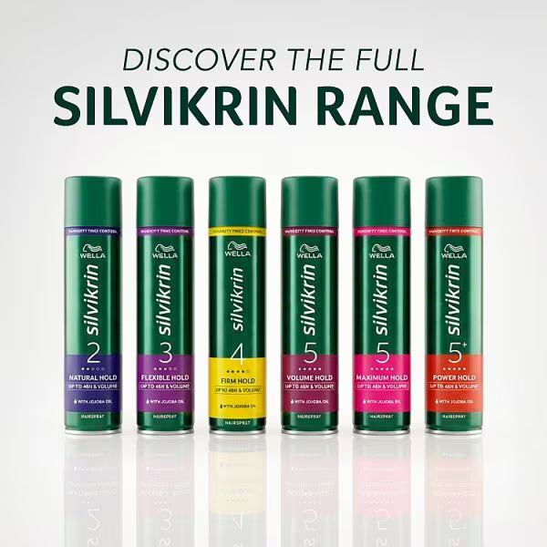 Wella Silvikrin Power Hold Hairspray 75ml (British brand)