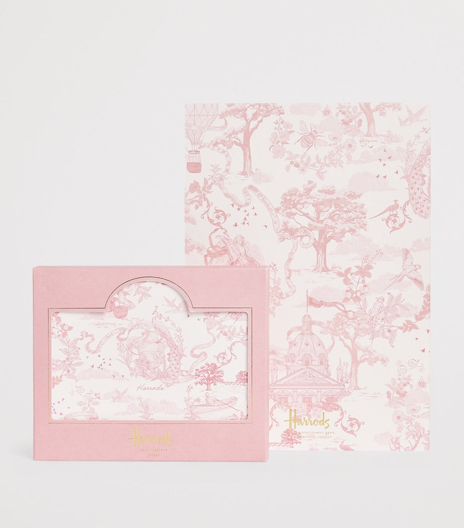 Harrods toile print jotter pad notebook 21x15cm, UK version