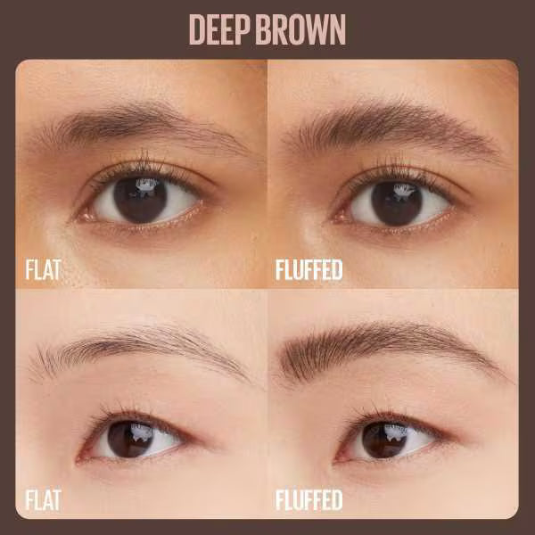 Maybelline Super Fluff Brow Mousse 260 Deep Brown, imported from the UK