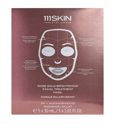 111Skin Rose Gold Brightening Facial Treatment Mask Face Mask (5 x 30ml)