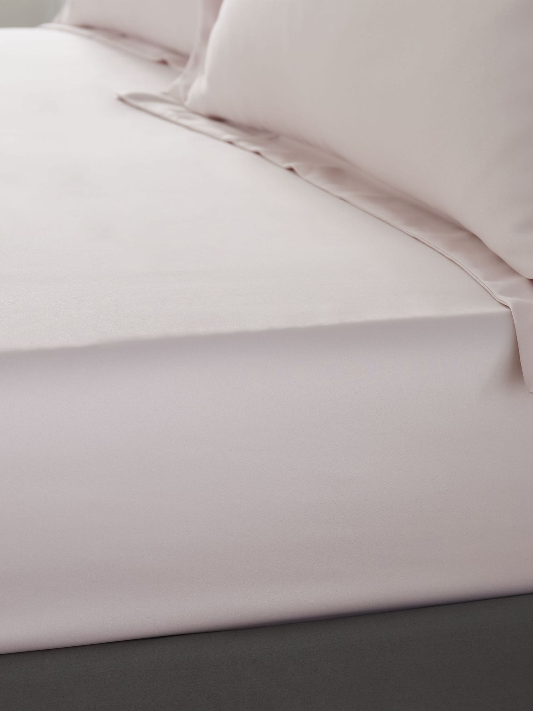 Catherine Lansfield Blush Pink Silky Soft Satin Fitted Sheet