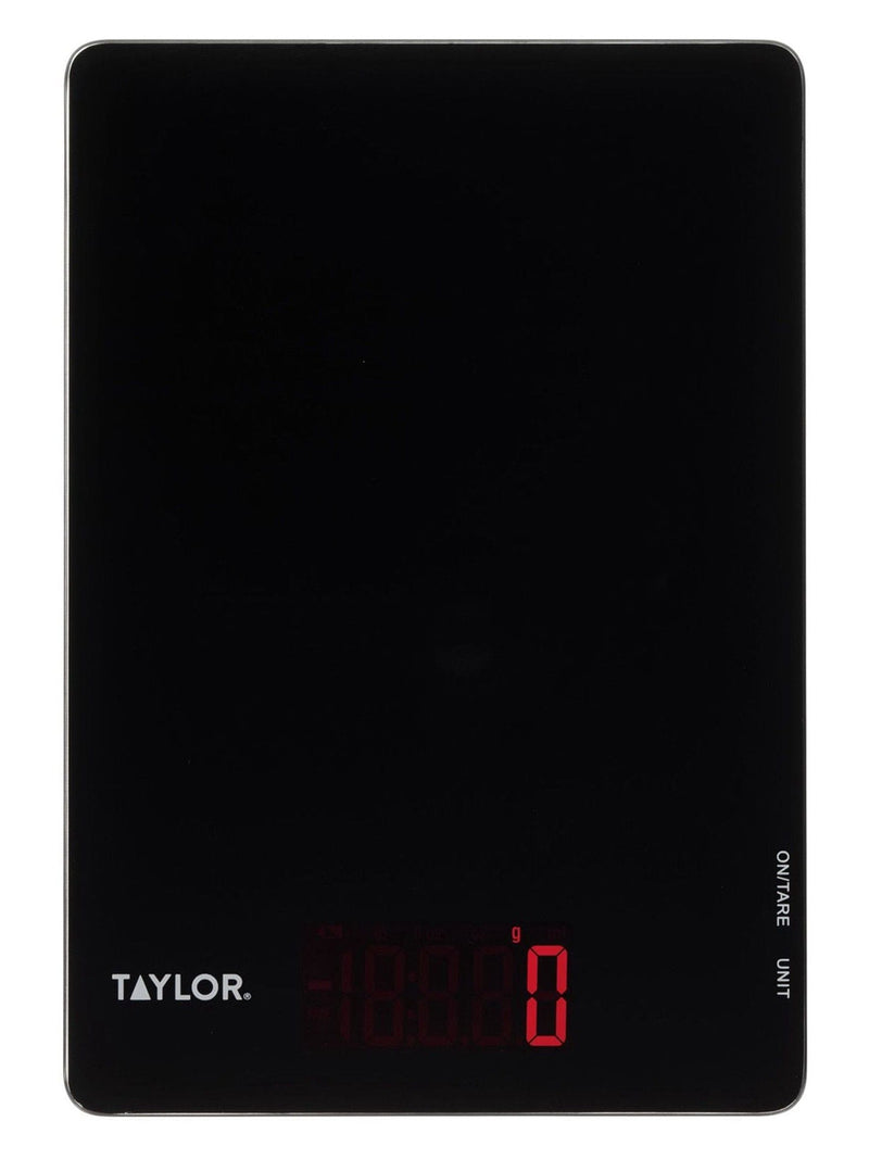 Black 5Kg Glass Dual Kitchen Digital Scales