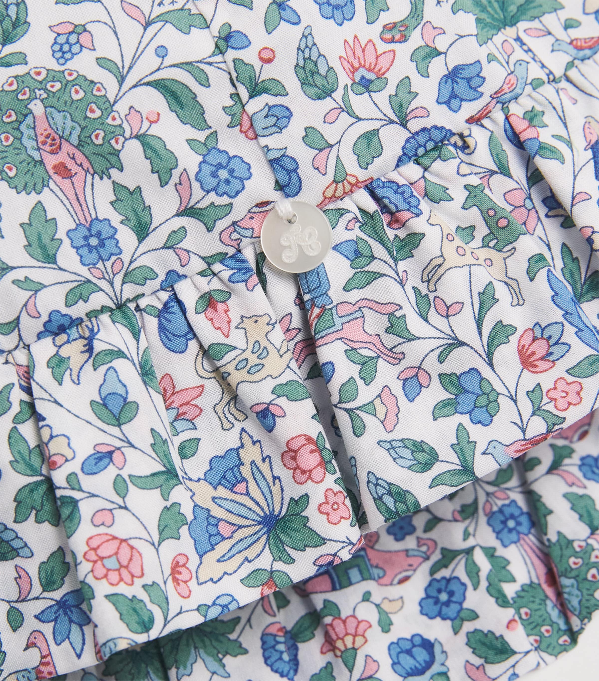 Tartine et Chocolat Cotton Liberty Print Floral Bonnet