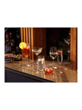 Mikasa Set of 4 Clear Treviso Crystal Highball Ribbed Glass
