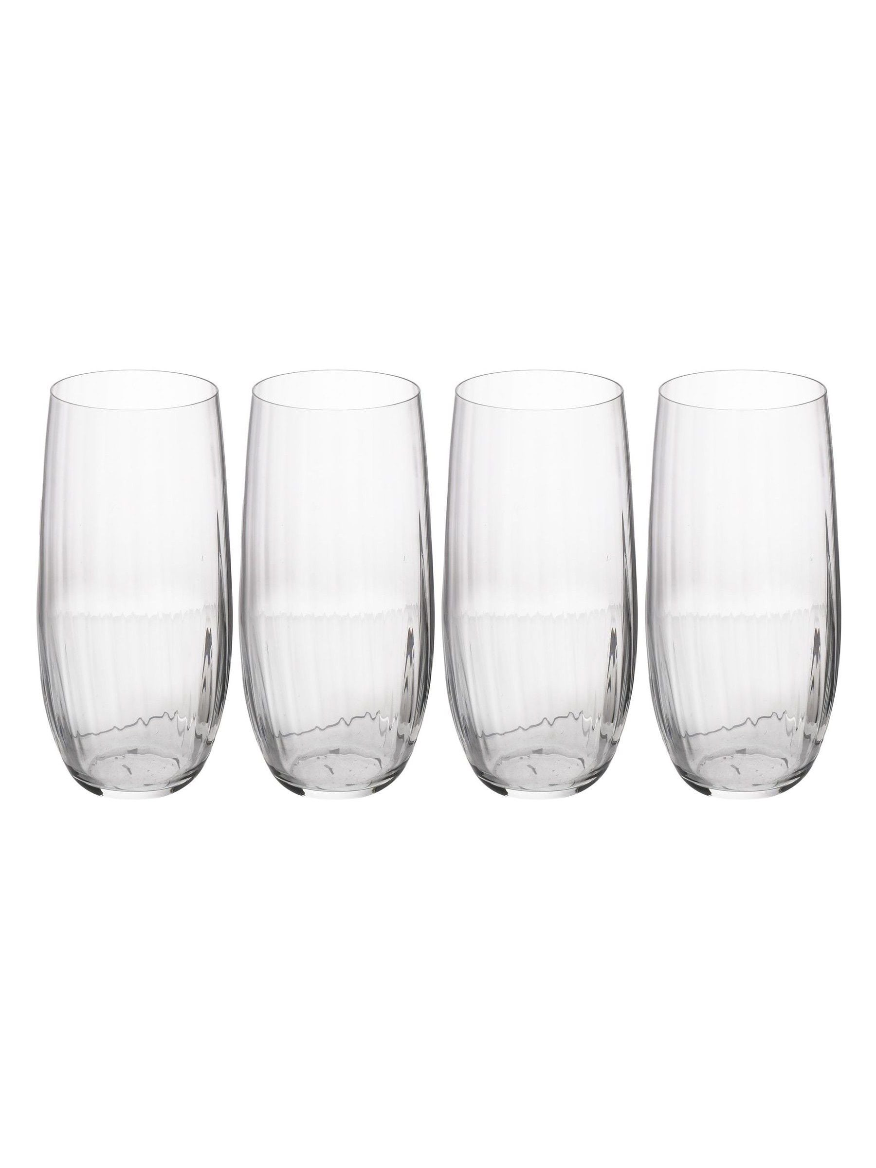 Mikasa Treviso crystal highball glasses set of 4, imported from the UK