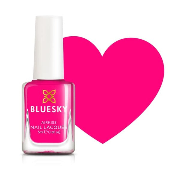 Bluesky Kids Airkiss Nail Polish Pop Neon Pink - British product