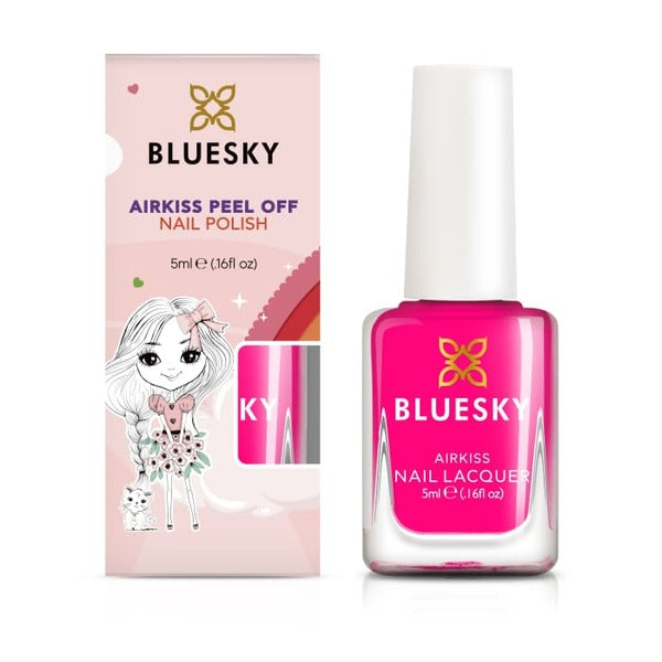 Bluesky Kids Airkiss Nail Polish Pop Neon Pink - British product