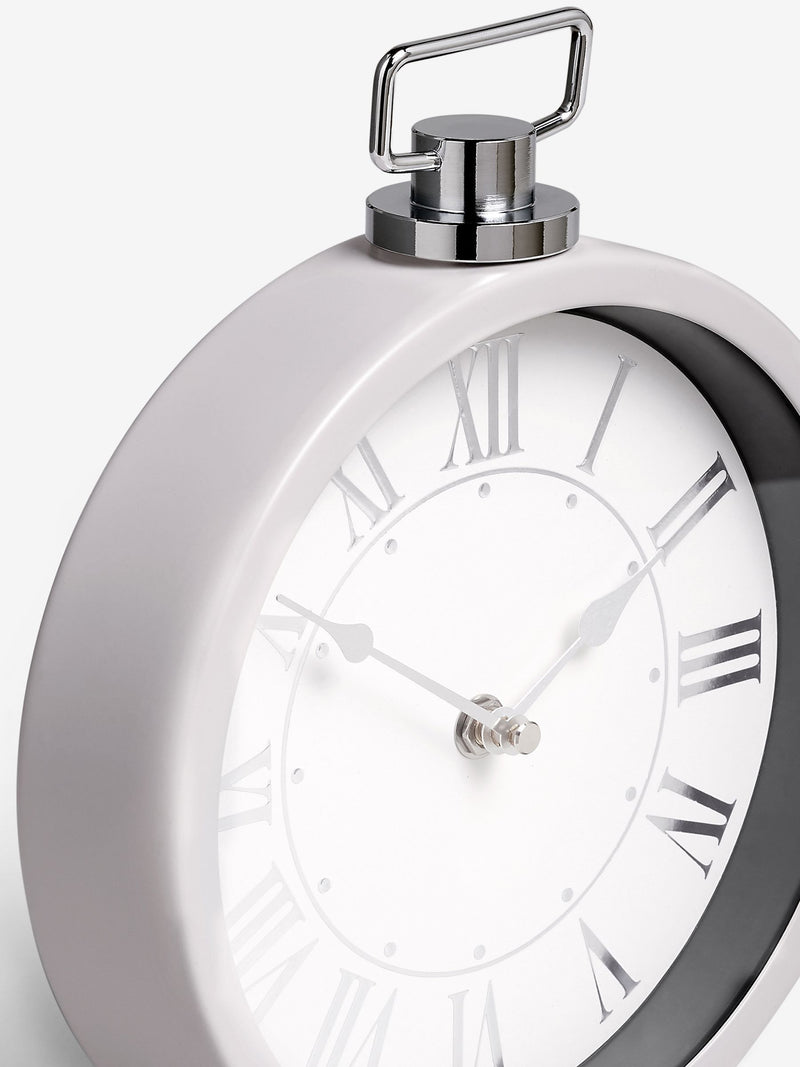 Stone Pretty vintage mantel clock measuring 25cm by 25cm by 4cm (British brand)